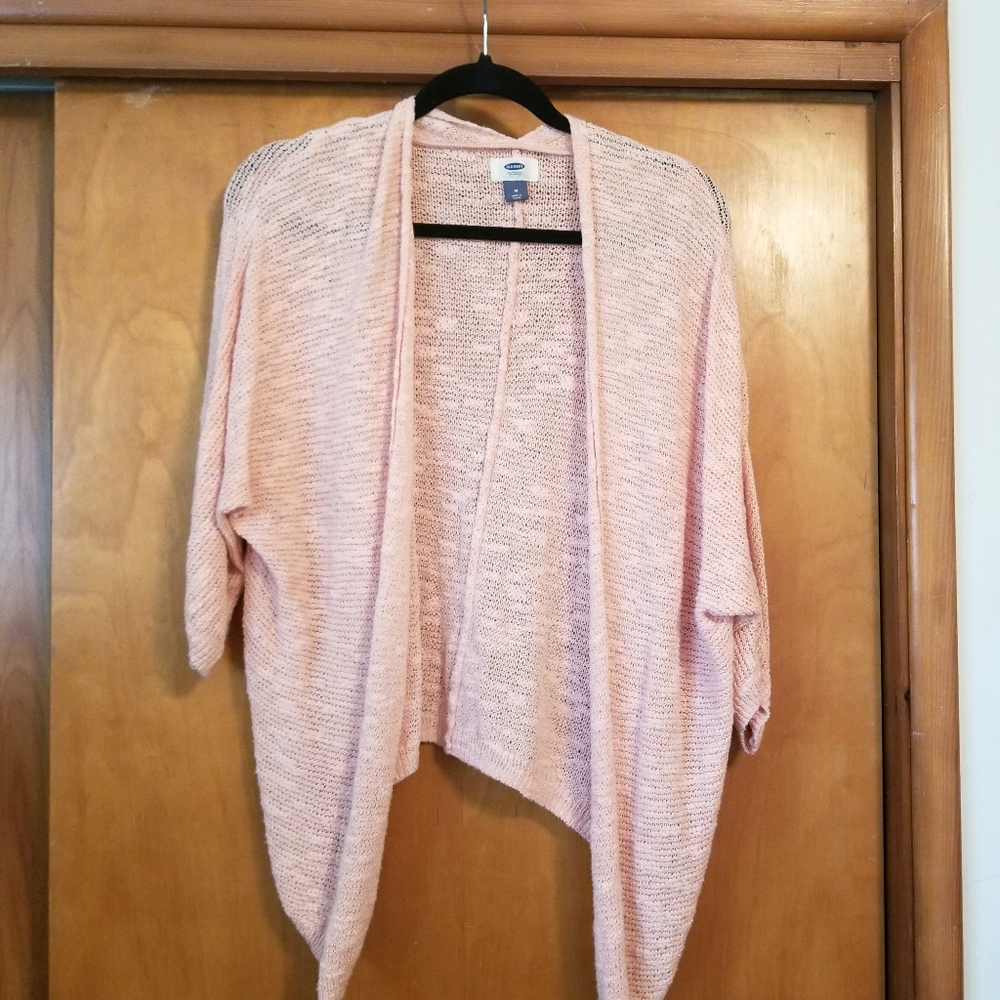 Peach knit cardigan medium